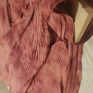 19 yards Tea Rose Ribbed Tye dyed Fabric.NEW